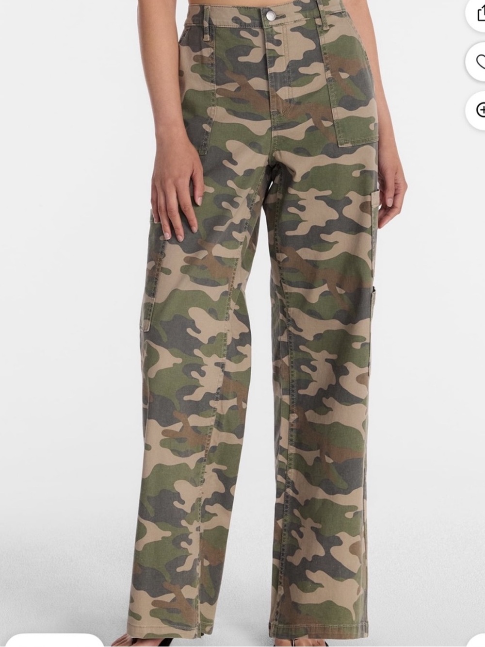 No Boundaries Camouflage Utility Pants - Tan Green